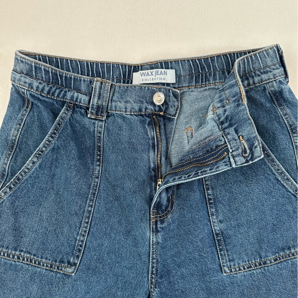 Wax Jeans Wide Leg Cargo Jeans Y2K Street Style Retro Inspired Womens Size L - Picture 9 of 13